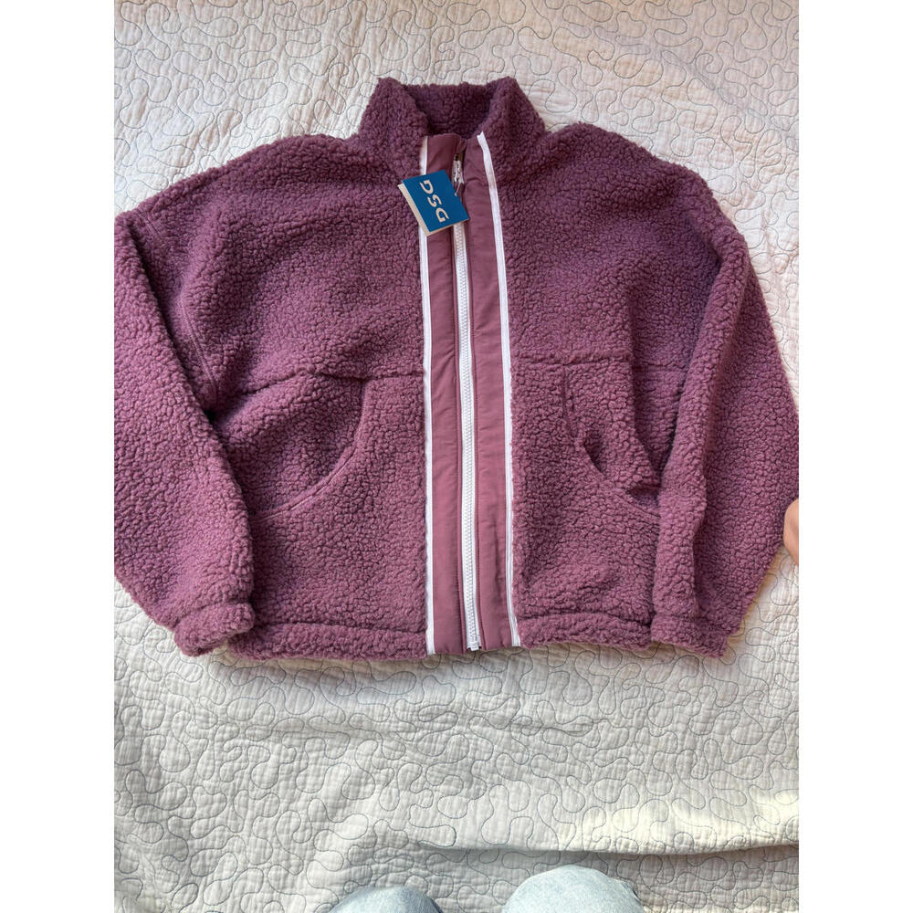 DSG Girls Size Large (14) Fleece Jacket Rose Color #466‎